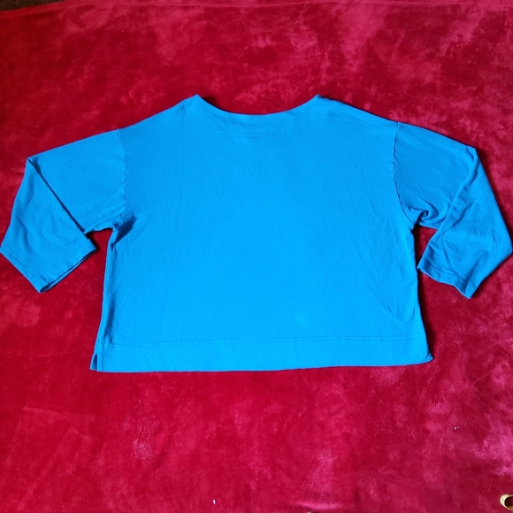 Bryn Walker Oversized Blouse Organic Bamboo Cotton Round Neck Women's Small - Picture 9 of 9